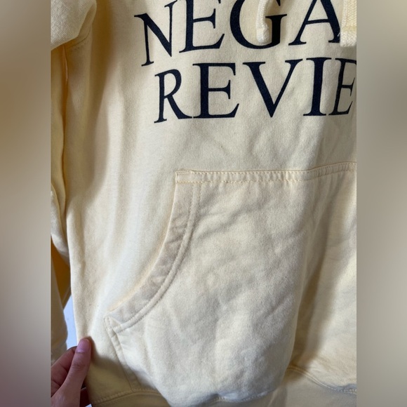 Anti Social Social Club “People Love Reading Negative Review” Yellow Hoodie - Picture 7 of 9